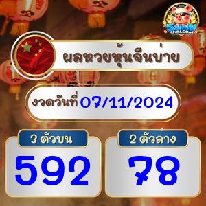 ผลจีนรอบบ่าย